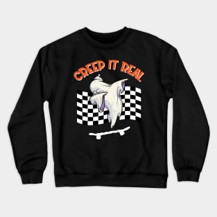 CREEP IT REAL Halloween Dabbing Ghost Crewneck Sweatshirt